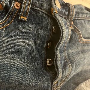 Levi’s button fly high waist shorts